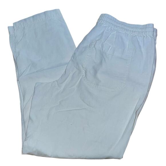 J. Crew Linen Blend Pants Seaside Drawstring Waist - Picture 4 of 8